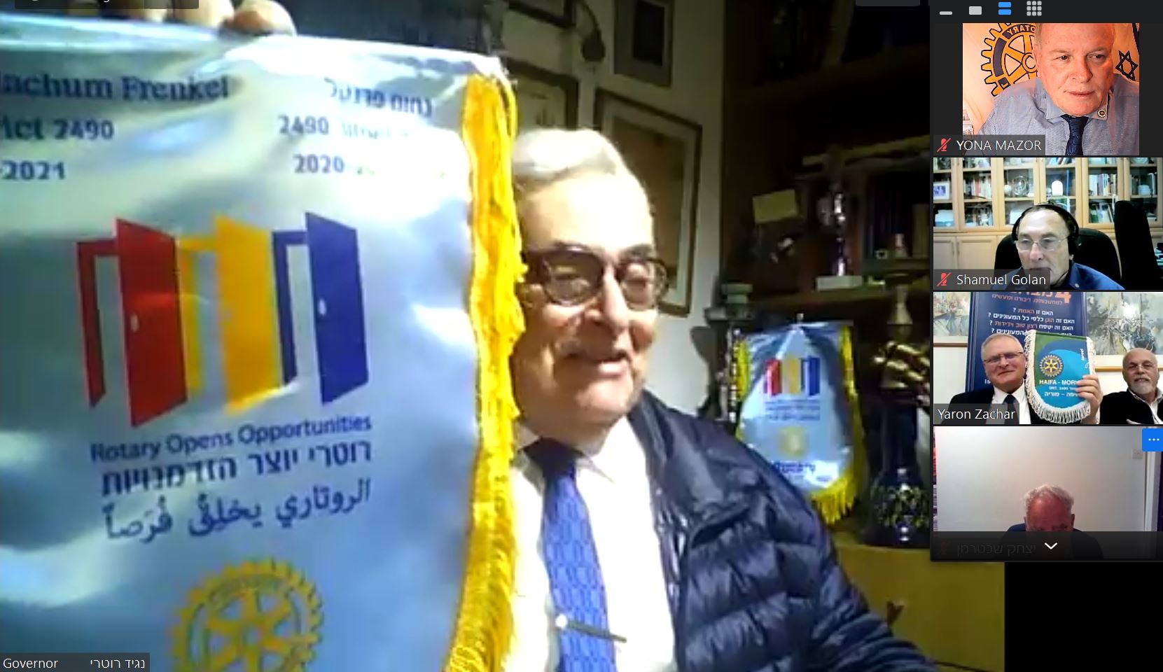 ביקור הנגיד ד"ר נחום פרנקל במועדון