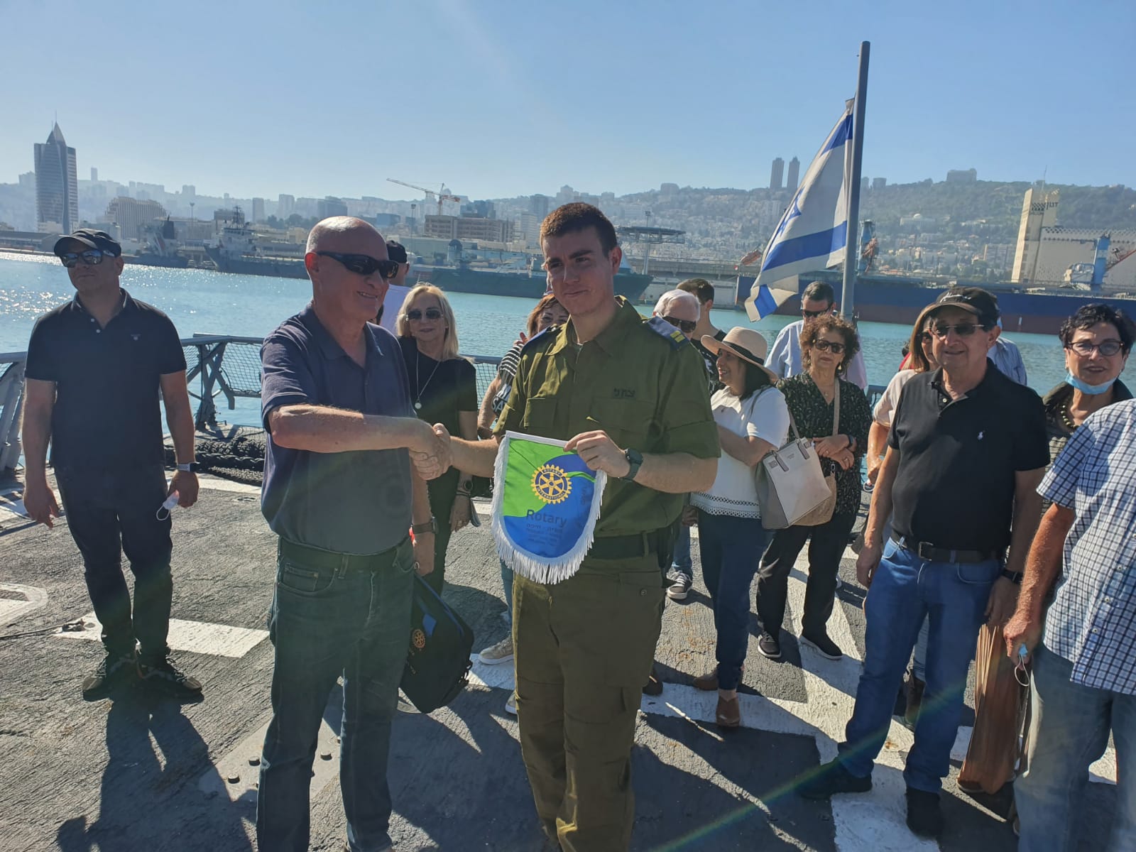 סיור בבסיס חיל הים בחיפה